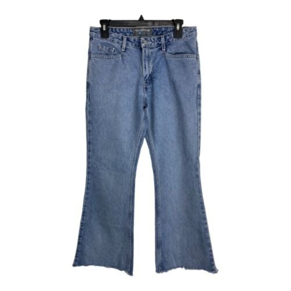 Silver Tab Womens Jeans Size 7M Light Wash Raw Hem Mid Rise Levis